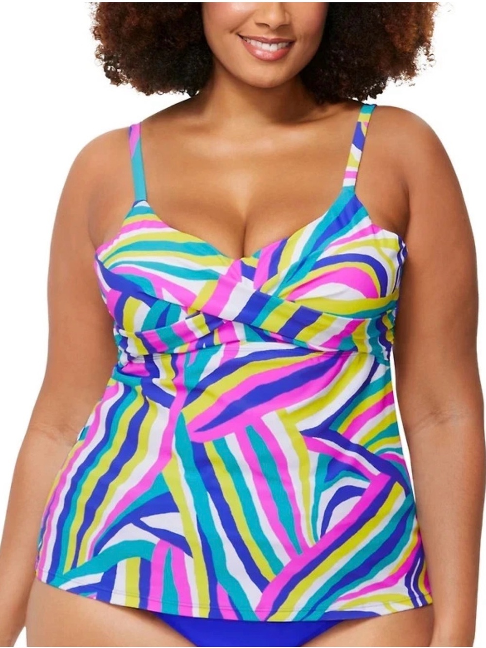 Raisins Curve Aries Underwire Tankini Top Size 24W